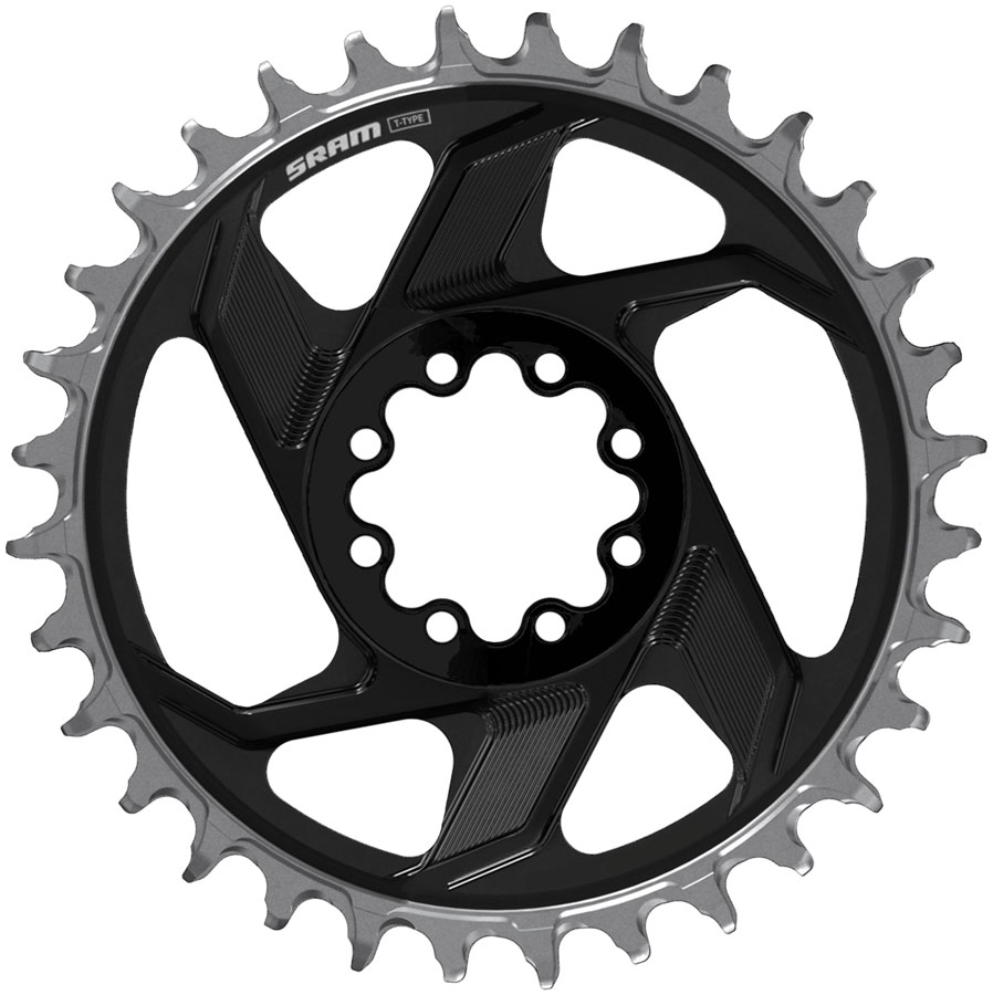 SRAM XX Downhill T-Type Direct Mount Chainring - 36t 7-Speed 8-Bolt Direct Mount 6mm Offset Aluminum D1