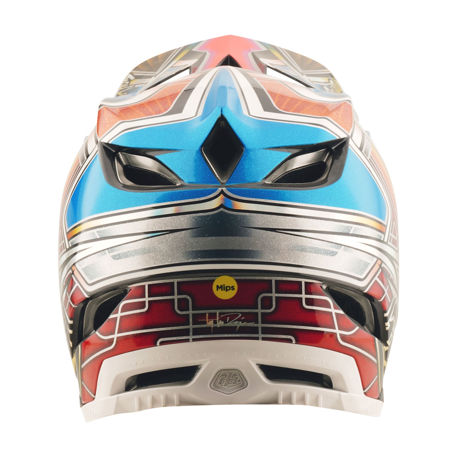 D4 Carbon Helmet Lowrider Blue - Image 3