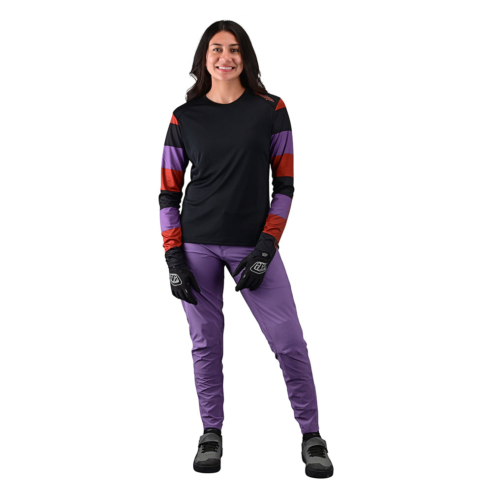 Womens Lilium LS Jersey Rugby Black - Image 2