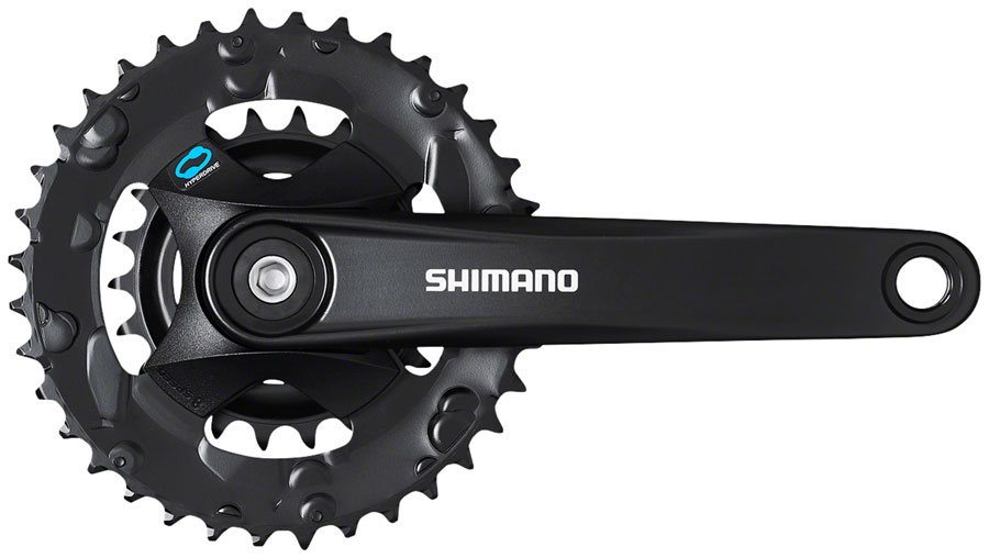Shimano FC-M315-B2 Crankset - 7/8-Speed, Riveted JIS Square Taper Spindle Interface, Black variant 3