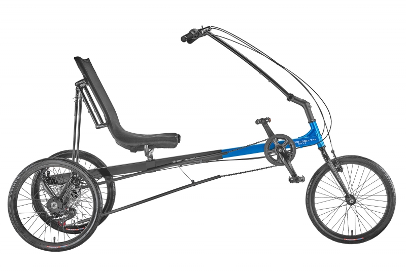 Sun seeker Eco-Delta SX Unisex 31-50` X-Seam Gloss Black/Bright Blue 20` Black 7 Speed Disc/Rim Brake
