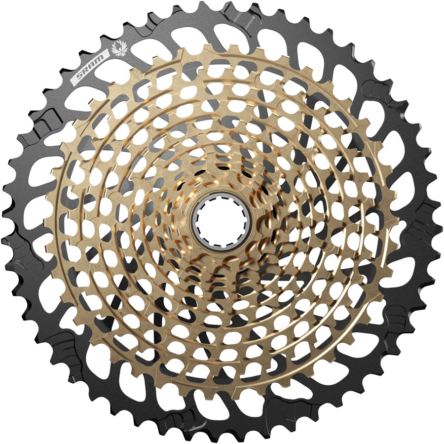 SRAM XG-1299 Eagle Cassette - 12-Speed 10-52t For XD Driver Gold C1 SRAM XG-1299 Eagle Cassette - 12-Speed 10-52t For XD Driver Gold C1