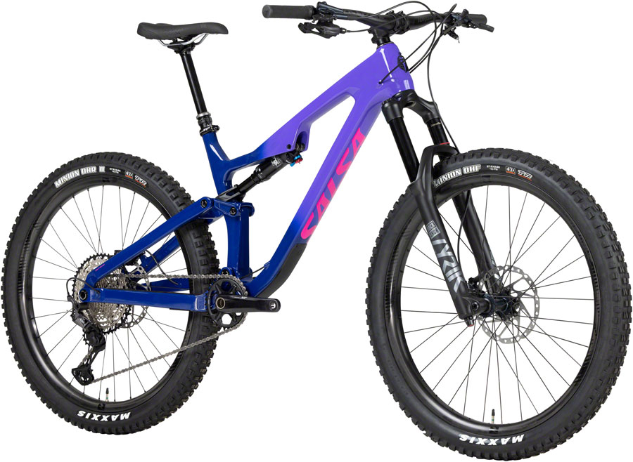 Salsa Rustler Carbon XT Bike - 27.5", Carbon, Purple Fade - Image 2