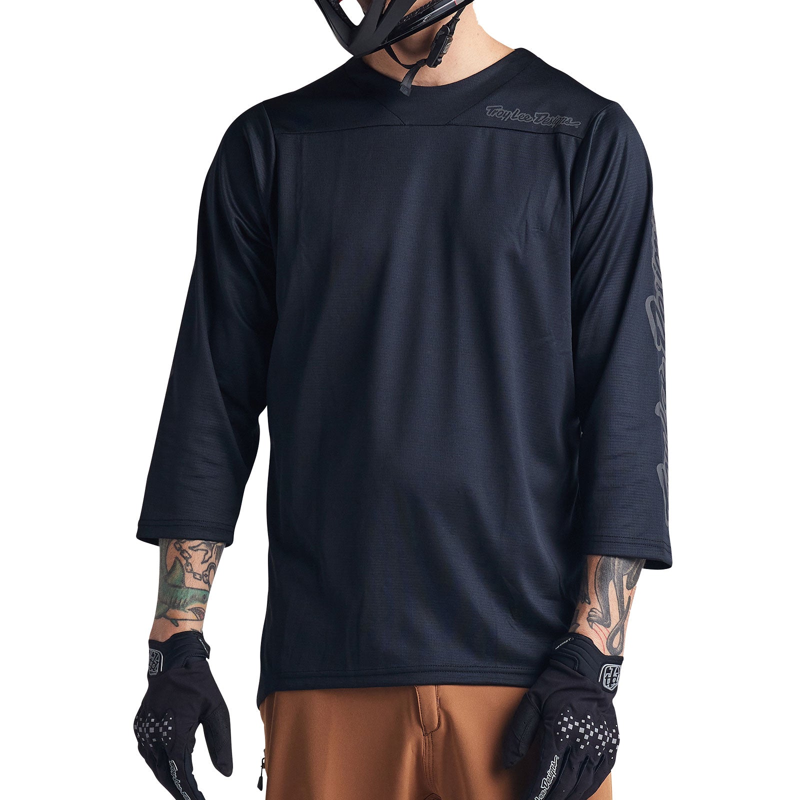 Ruckus 3/4 Jersey Solid Black - Image 6
