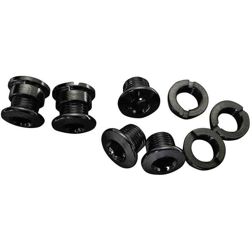 SRAM 5/6 Dual-Hex Chainring Bolt Set 12pc Steel Black SRAM 5/6 Dual-Hex Chainring Bolt Set 12pc Steel Black