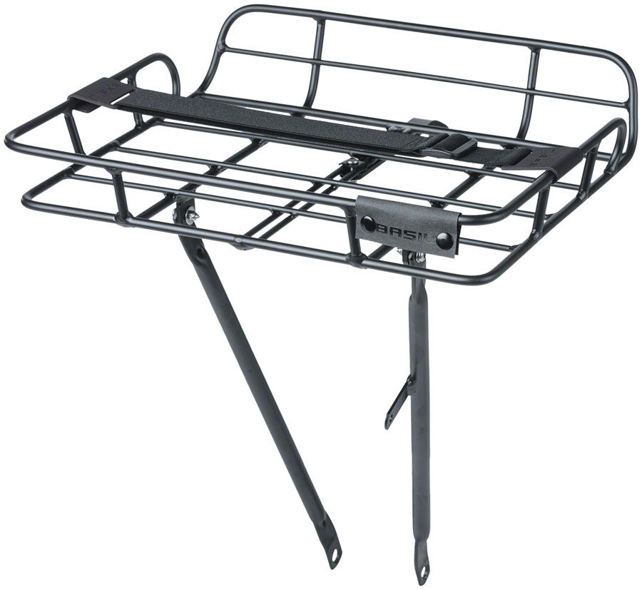 Basil Portland Front Rack Aluminum Black