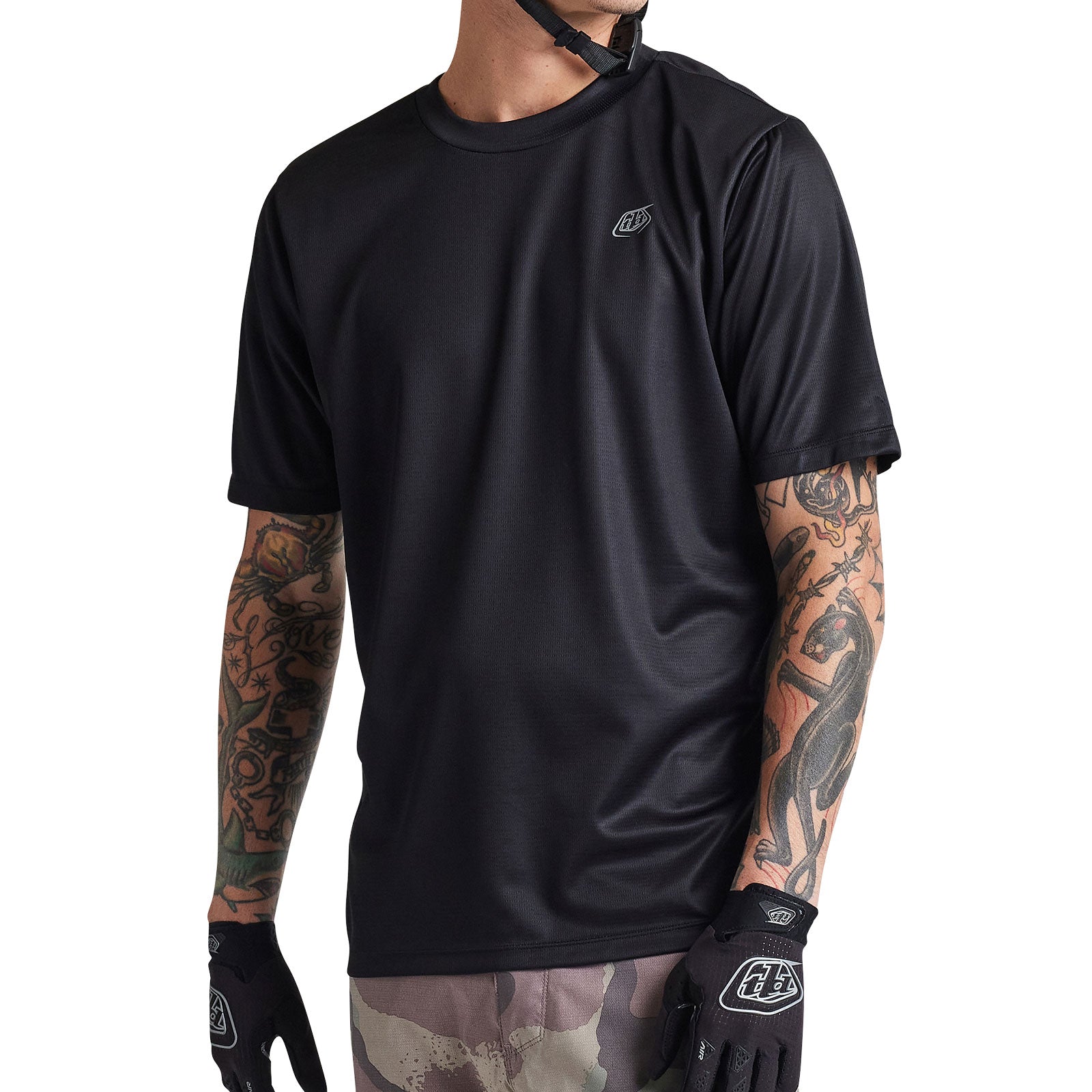 Flowline SS Jersey Solid Black - Image 5