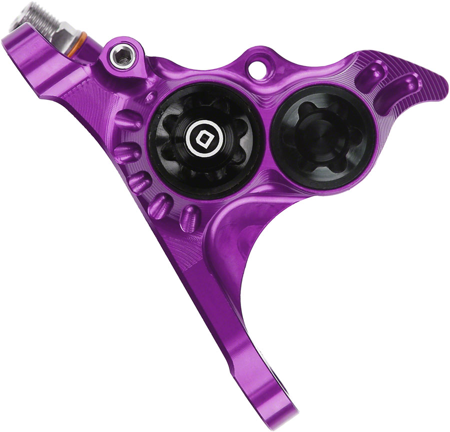 Hope RX4+ Disc Brake Caliper - Flat Mount Front +20mm DOT Type Purple Hope RX4+ Disc Brake Caliper - Flat Mount Front +20mm DOT Type Purple