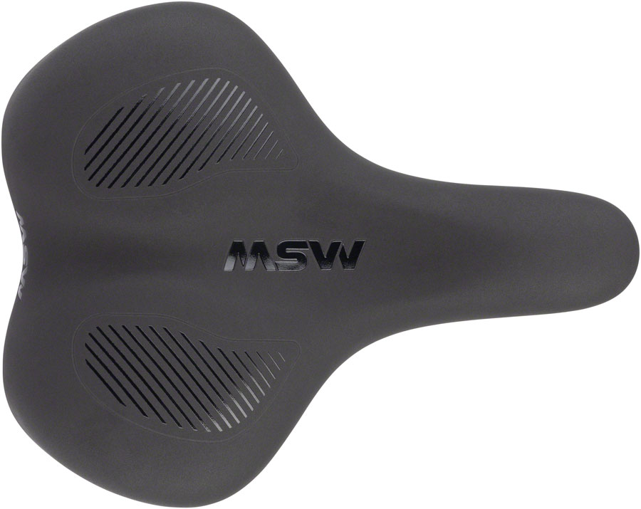 MSW Saddle - Memory Foam Soft Touch Cover Steel, Black - Image 3