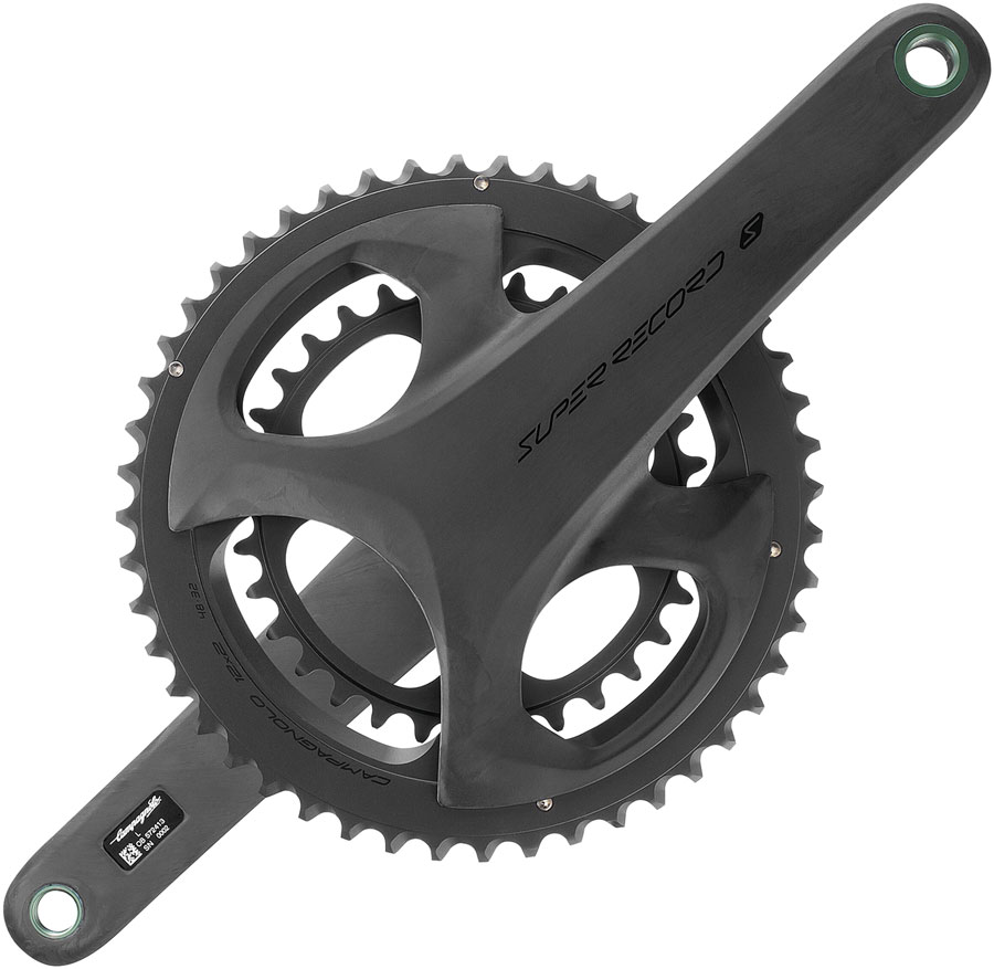 Campagnolo Super Record S Wireless Crankset - 165mm 12-Speed Campy 121/88 Asym BCD Ultra Torque Spindle Carbon - Image 3
