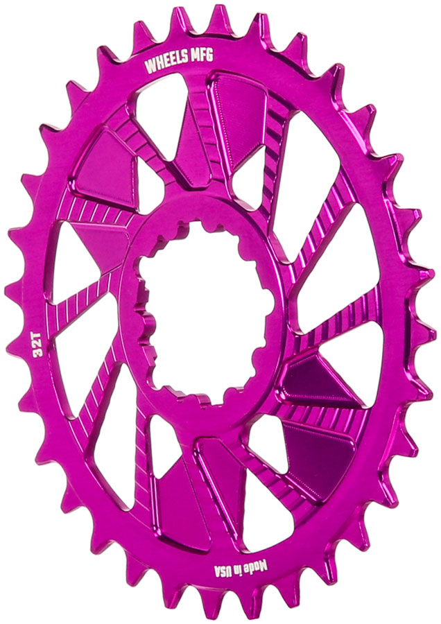 Wheels Manufacturing 3-Bolt Direct Mount Hyperglide+ Chain Compatible Chainring - Image 2