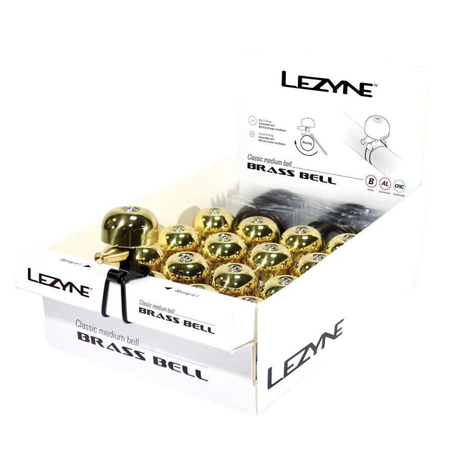 Lezyne Classic Brass Bell Brass/Black variant 2