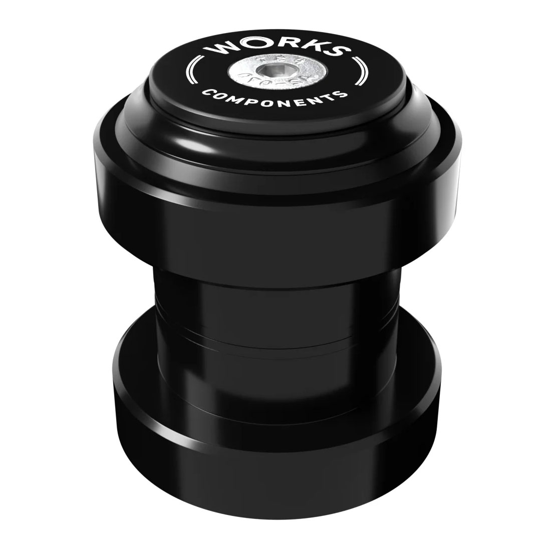 Works Components 1.0 EC34-EC34 Angleset-1 1/8'' Headset : EC34/28.6 | EC34/30 External Threadless Complete Black Set