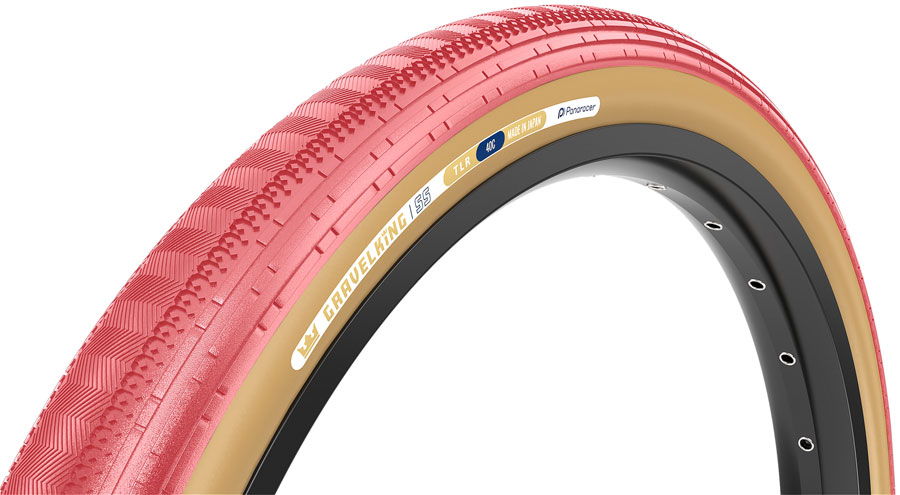 Panaracer GravelKing SS Tire - 700 x 40 Clincher Folding  Sakura/Brown