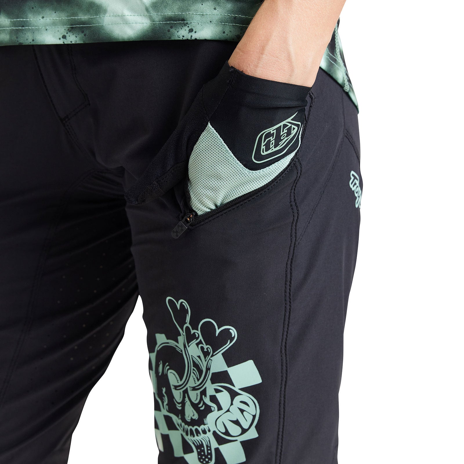 Womens Lilium Short Shell Micayla Gatto Watercolor Black - Image 3