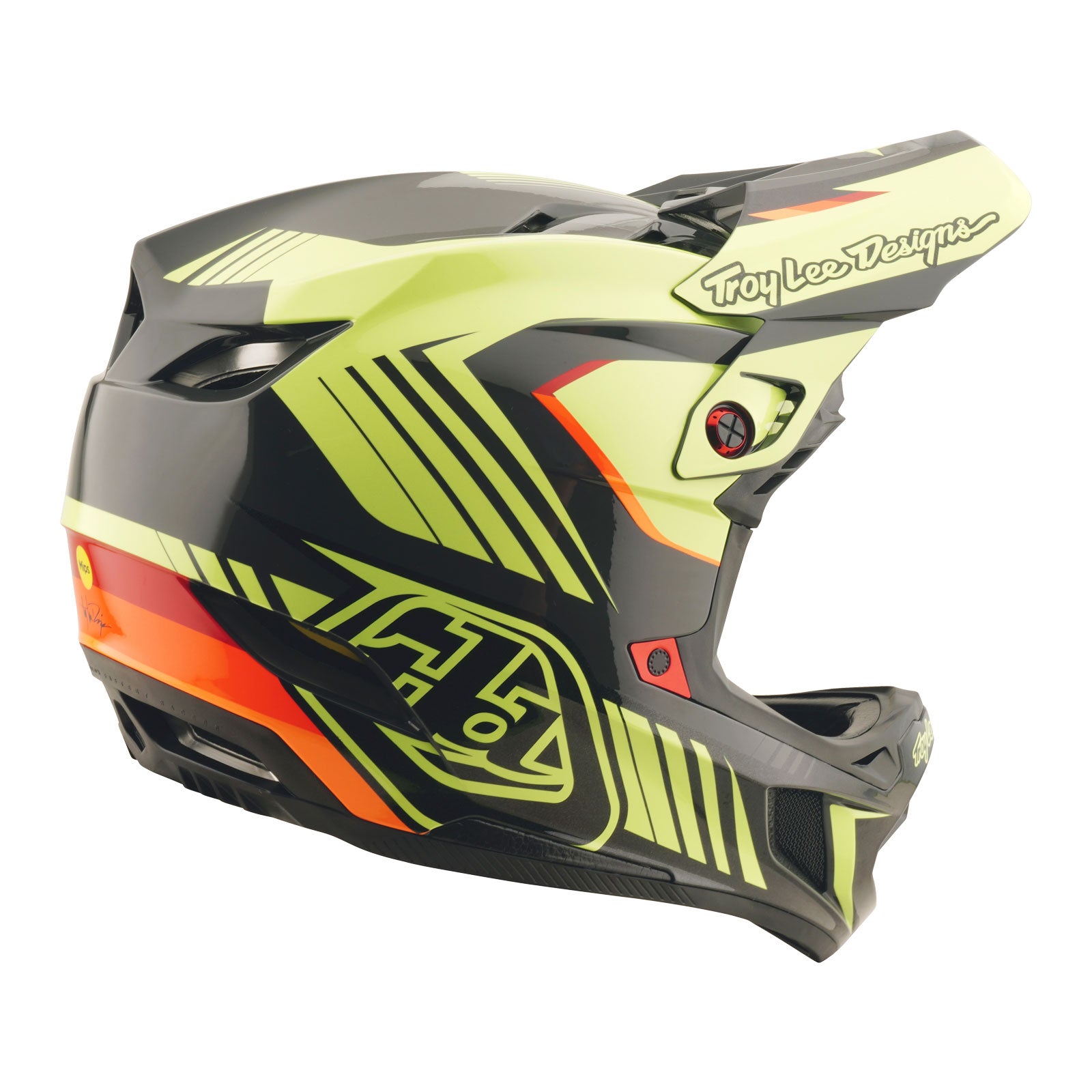D4 Polyacrylite Helmet Qualifer Black / Yellow - Image 4