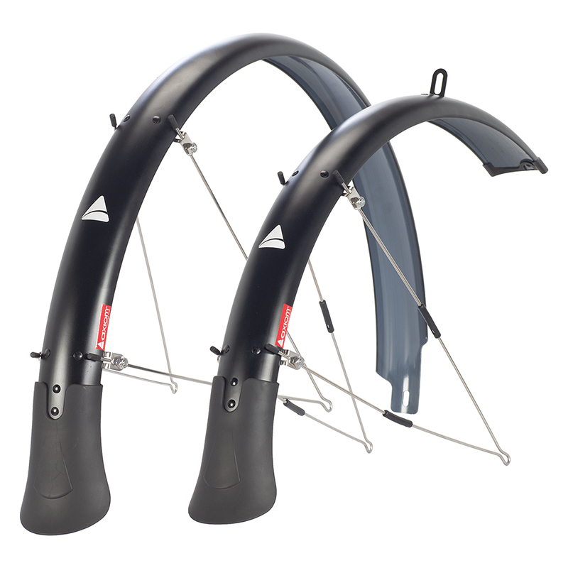 Axiom Flascheguard Fenders Pair MTB 26` x 60mm Polycarbonate Stainless Steel Matte Black 52mm / 2.0` 720g Axiom Flascheguard Fenders Pair MTB 26` x 60mm Polycarbonate Stainless Steel Matte Black 52mm / 2.0` 720g