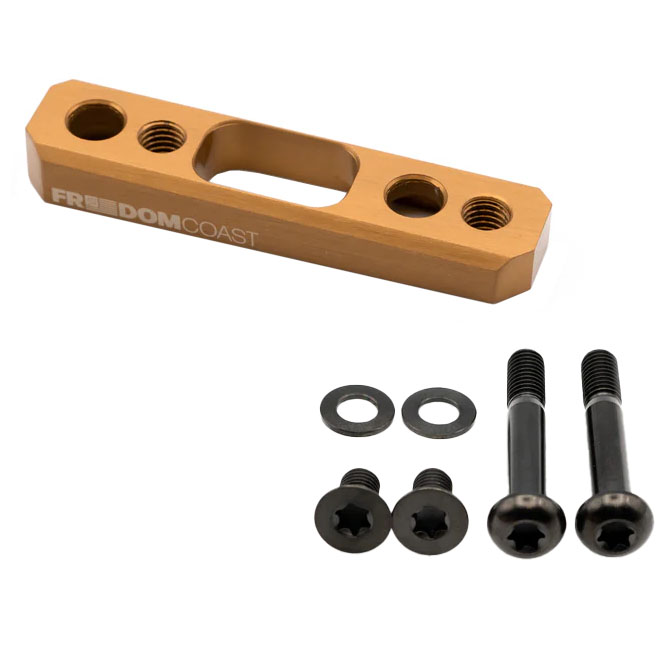 Freedom Coast Flat Mount Brake Adapter Rear 27mm Bolts +20 Champ