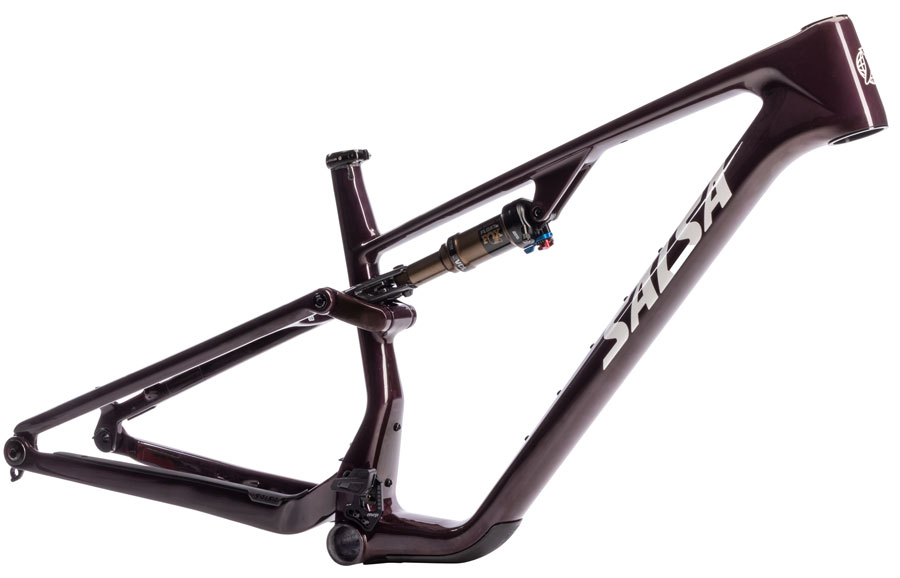 Salsa Spearfish C DLX Bike Frame - 29" Carbon BLK/Deep Orchid Carbon X-Large