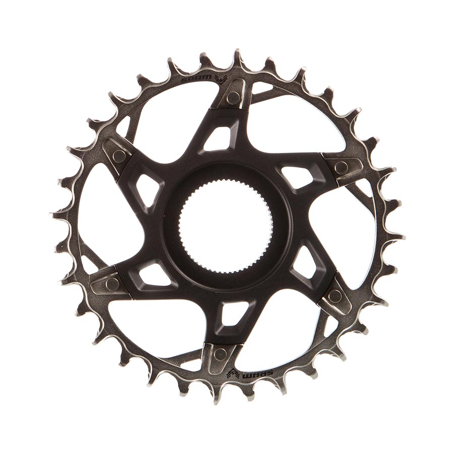SRAM XX T-Type Fazua Chainring - Speed: 12 BCD: Direct Mount Aluminum/Steel Silver