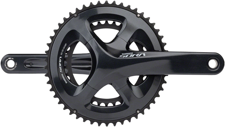 Shimano Sora FC-R3000 Crankset - 9-Speed 50/34t 110 Asymmetric BCD Hollowtech II Spindle Interface Gray