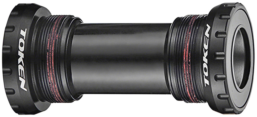 Token TK878 Threaded Bottom Bracket - English Shimano HollowTech II Black