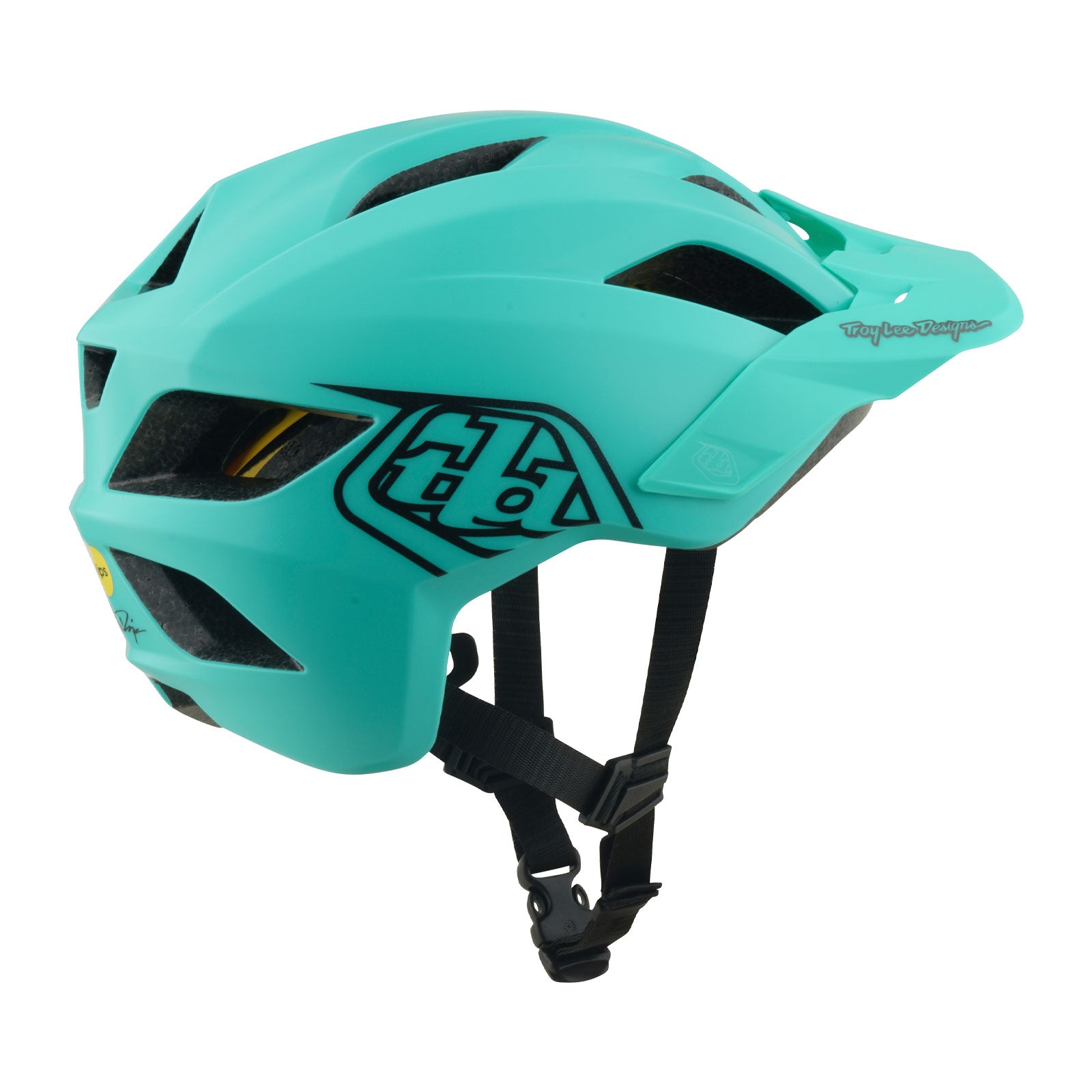 Youth Flowline Helmet Point Charcoal / Real Teal - Image 2