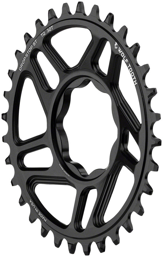 Wolf Tooth Trek TQ Direct Mount Chainring - Drop-Stop ST Black - Image 2