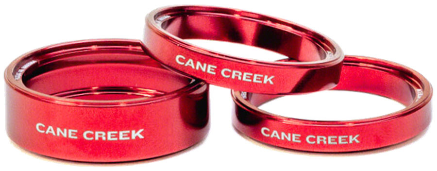 Cane Creek Interlok Chroma Studio Headset Spacer Kit - (1) 10mm (2) 5mm Red Cane Creek Interlok Chroma Studio Headset Spacer Kit - (1) 10mm (2) 5mm Red