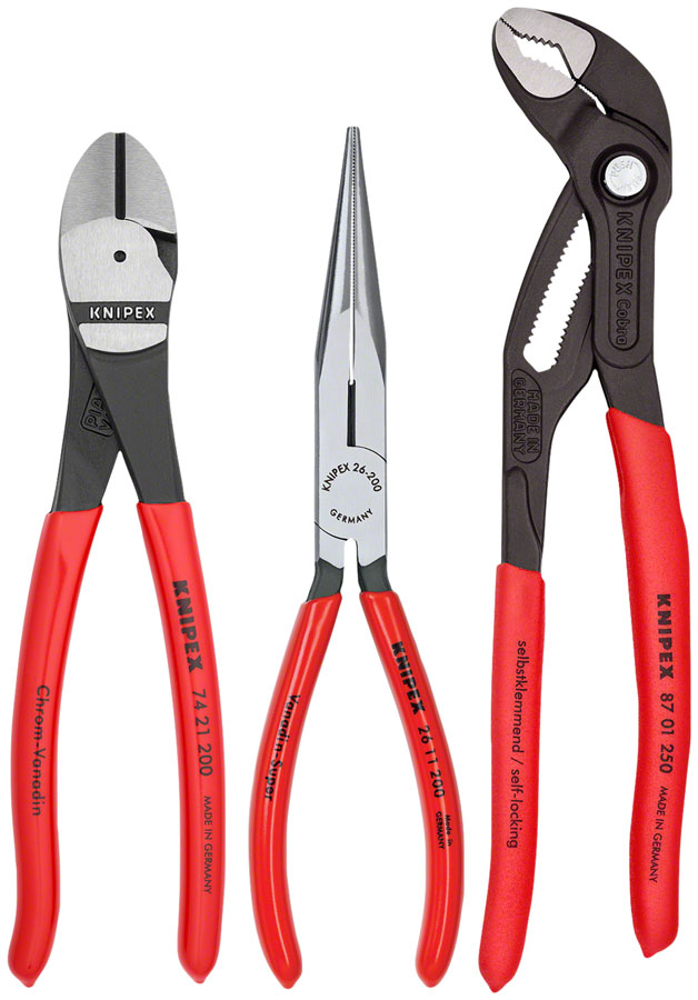 Knipex Universal Plier Set with Cobra Plier - 3 Piece Knipex Universal Plier Set with Cobra Plier - 3 Piece