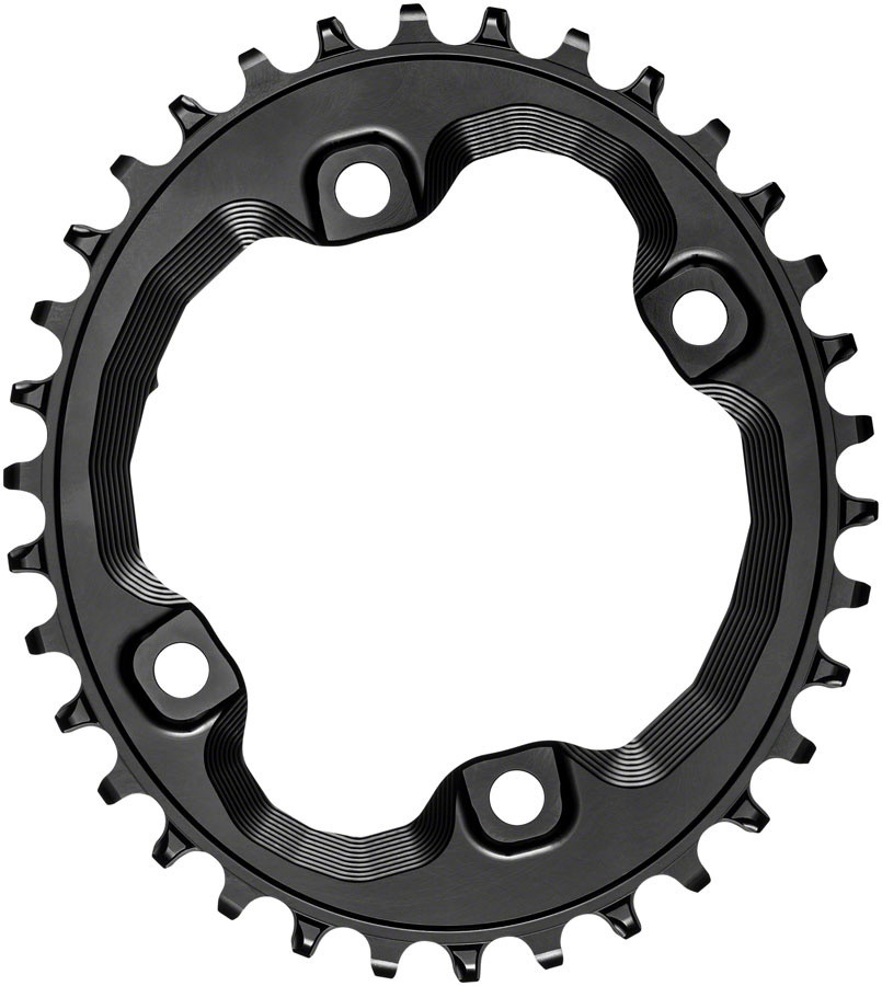 absoluteBLACK Oval 96 BCD Chainring Shimano XT M8000 - 30t 96 Shimano Asymmetric BCD 4-Bolt Narrow-Wide BLK variant 3