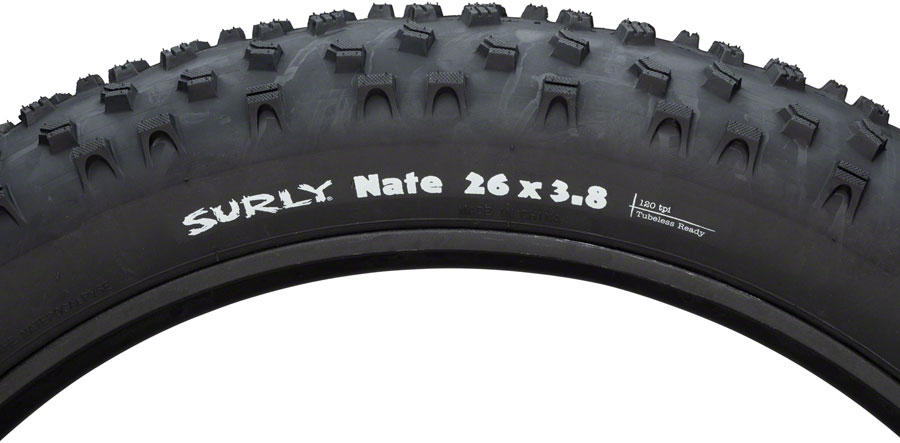 Surly Nate Tire- 26 x 3.8, Tubeless, Folding, Black - Image 2