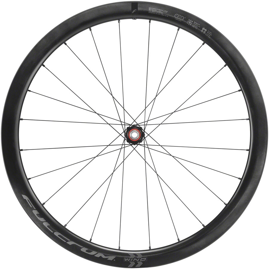 Fulcrum WIND 42 Front Wheel - 700 12 x 100mm Center-Lock Black