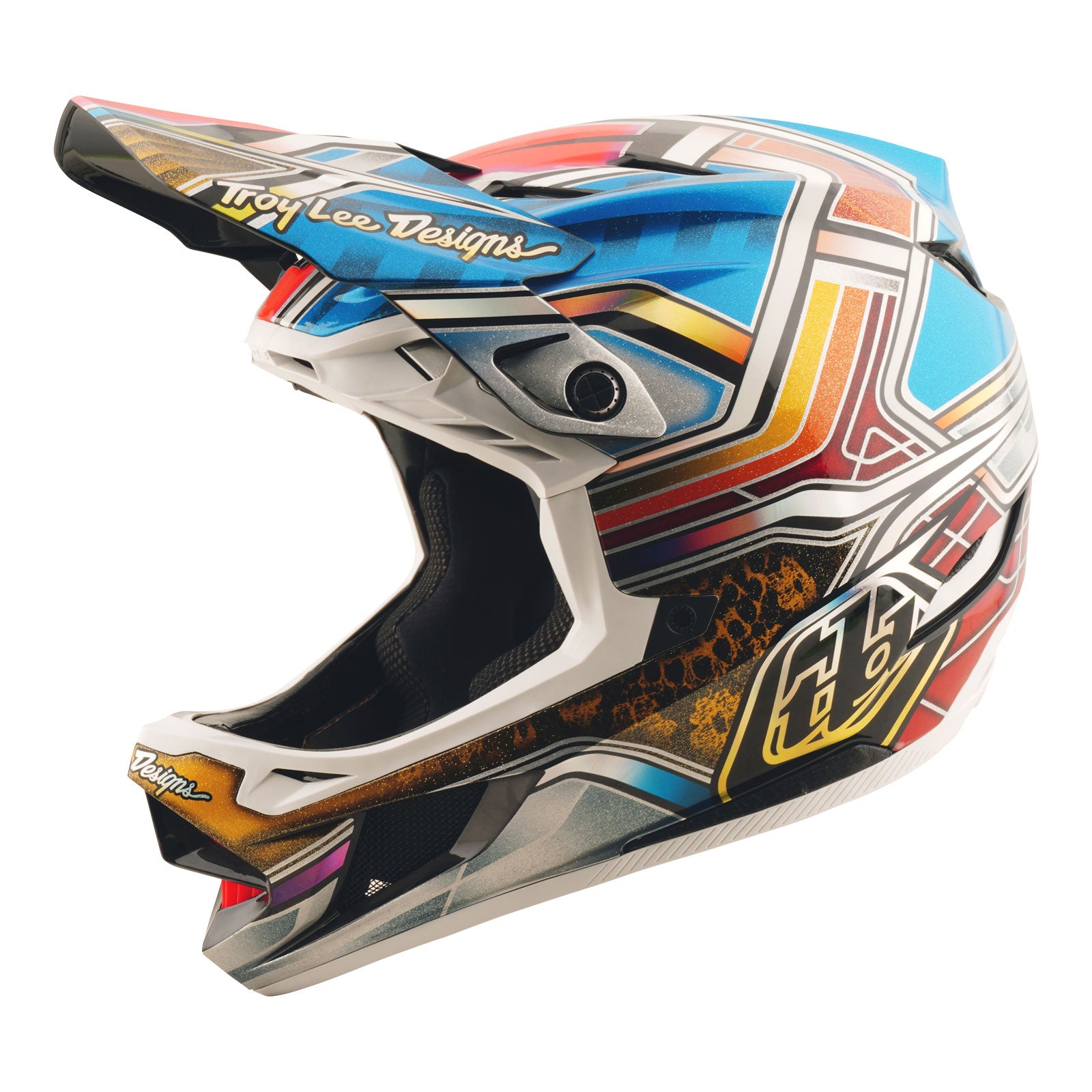 D4 Carbon Helmet Lowrider Blue - Image 7