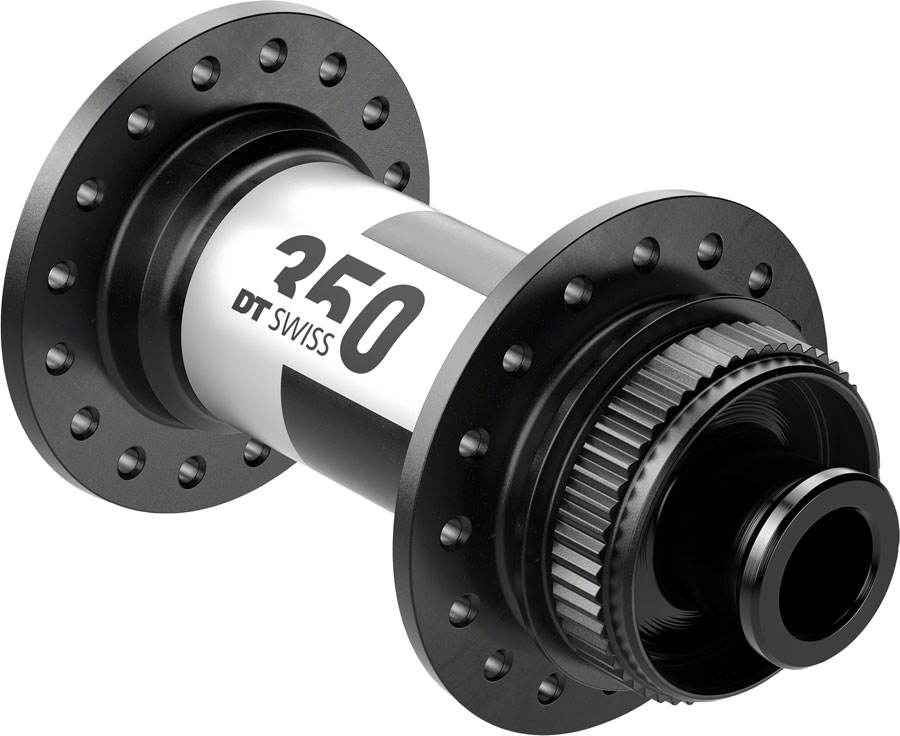 DT Swiss 350 Front Hub - 12 x 100mm Center-Lock Black 28H