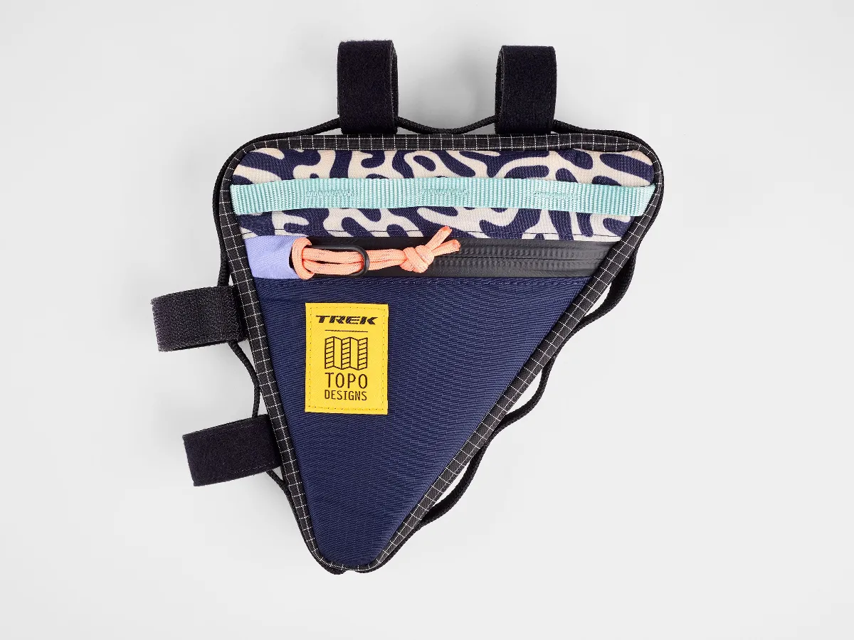 Topo Designs Trek Bike Frame One Size Party/Grid Bag