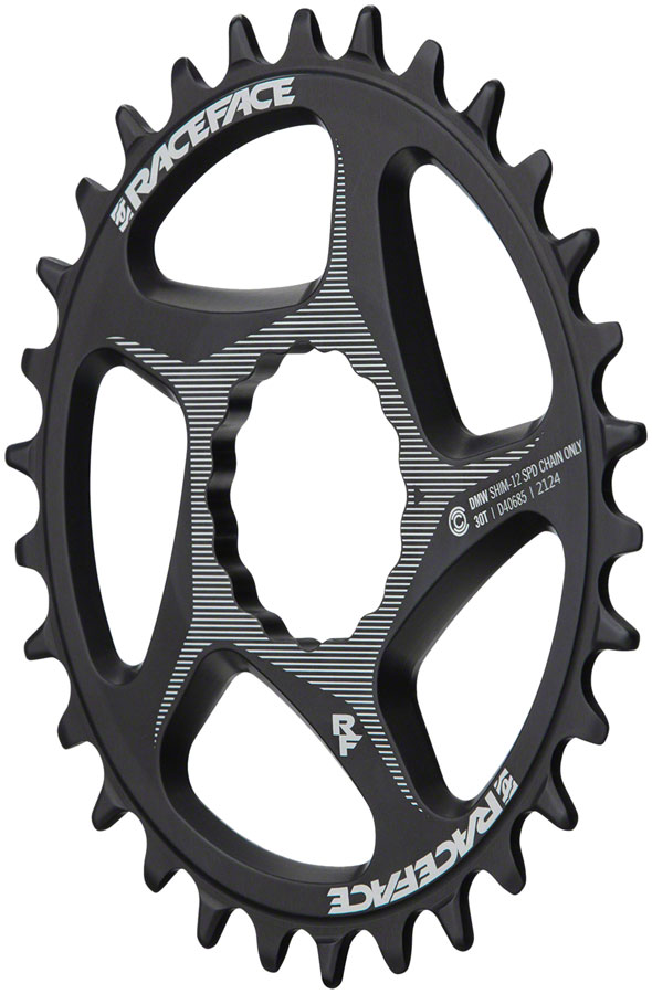 RaceFace Direct Mount Wide Chainring - CINCH For Shimano 12-Speed HG+ Compatible Chain, Black