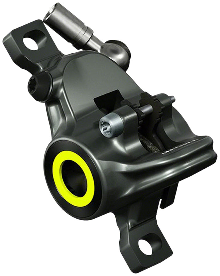Magura MT8 SL Disc Brake Caliper - Front Rear Post Mount 2-Piston Gray/Red/YLW Magura MT8 SL Disc Brake Caliper - Front Rear Post Mount 2-Piston Gray/Red/YLW