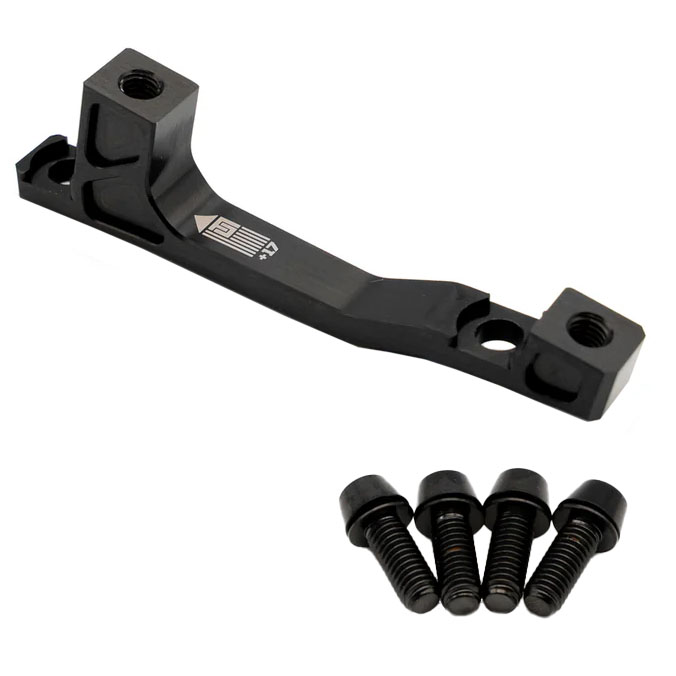 Freedom Coast Post Mount Brake Adapter 200mm+17 Black