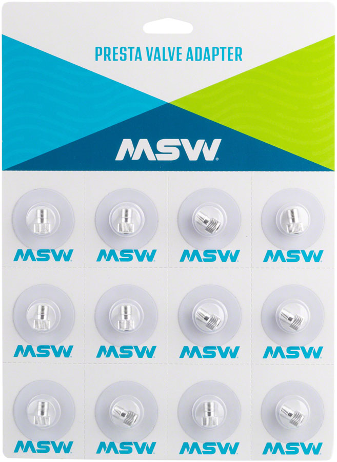 MSW Presta Valve to Schrader Valve Adapters variant 2