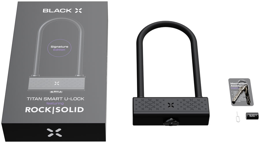 OnGuard BLACK X Titan RockSolid Smart Shackle U-Lock OnGuard BLACK X Titan RockSolid Smart Shackle U-Lock