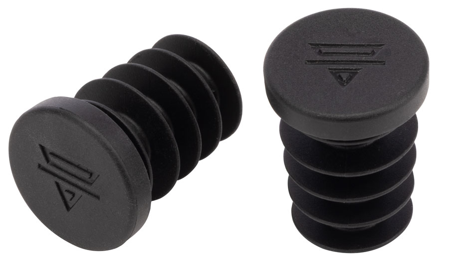 Teravail Rubber Bar End Plugs - Obsidian Black