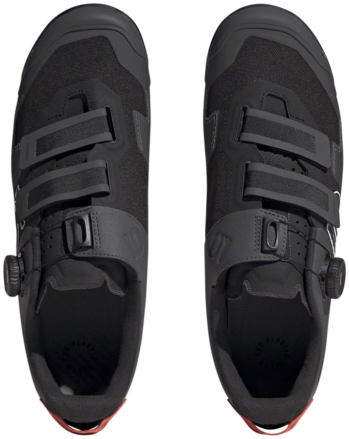 Five Ten Kestrel BOA Mountain Clipless Shoes - Men's, Core Black/Ftwr White/Impact Orange - Image 3