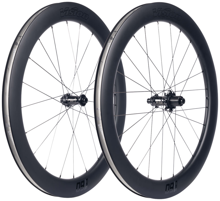 Vision SC60 SL Wheelset - 700 12 x 100mm/12 x 142mm Center-Lock HG 11/12 Carbon BLK