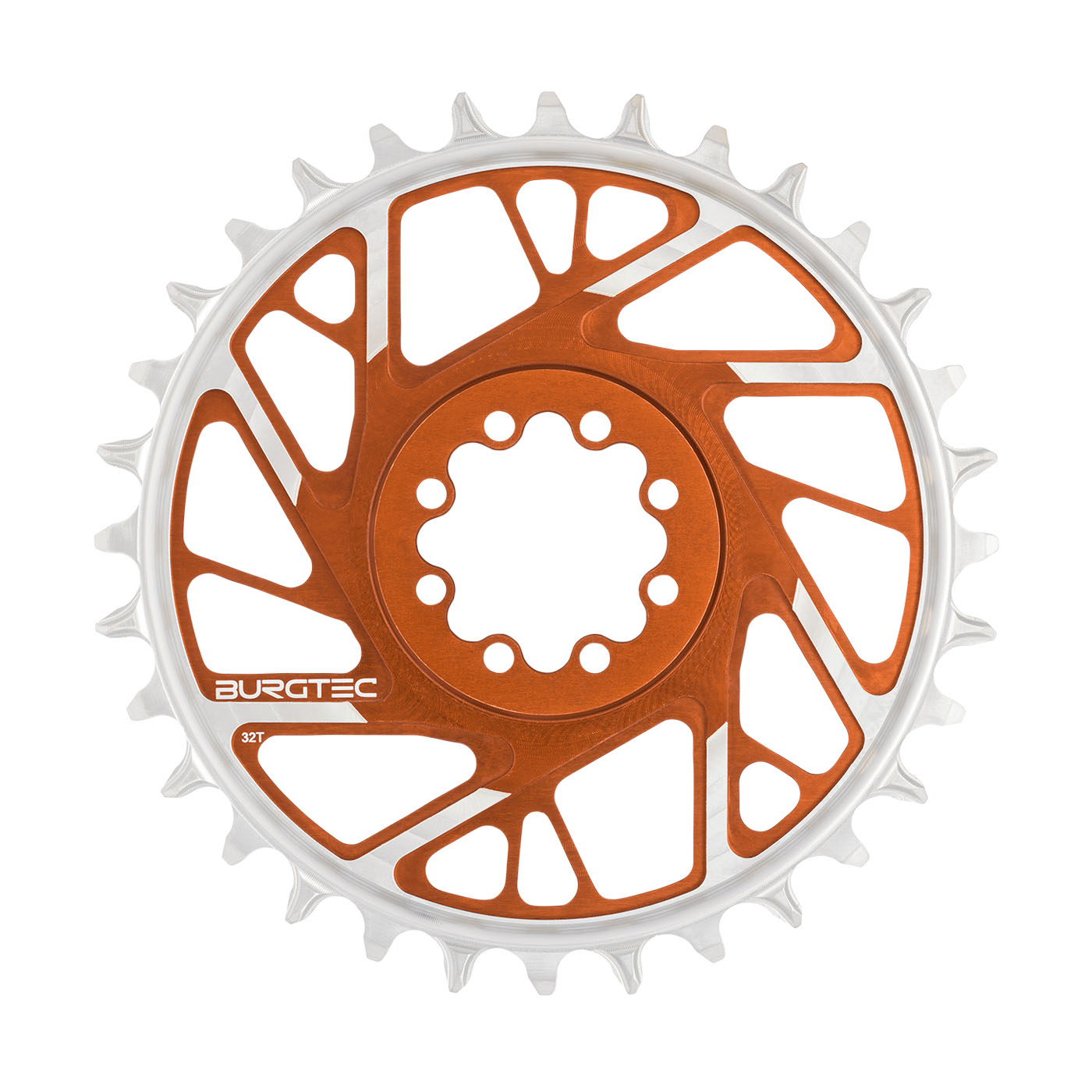 Burgtec 3mm Offset Thick Thin Chainring SRAM 8-Bolt 32T Brnz