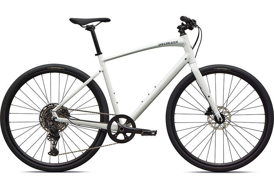 2026 Specialized Sirrus X 3.0 Km Bike Gloss Metallic White Silver / Metallic Deep Marine Frost Reflective S