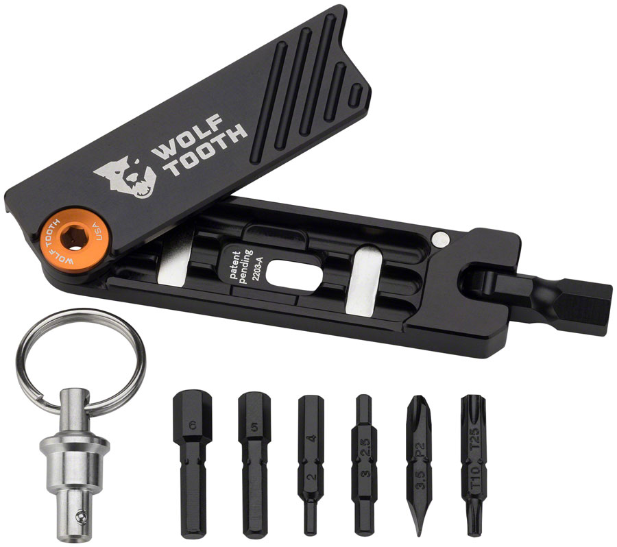 Wolf Tooth 6-Bit Hex Wrench Multi-Tool with Keyring - Image 2