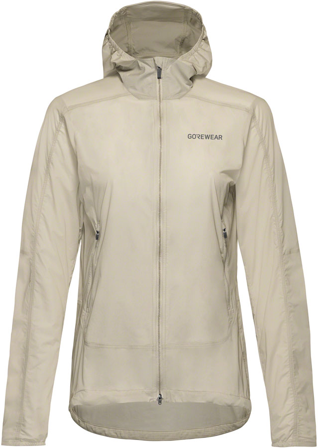 Gorewear Fernflow Hooded Windbreaker - Beige Women's Small
