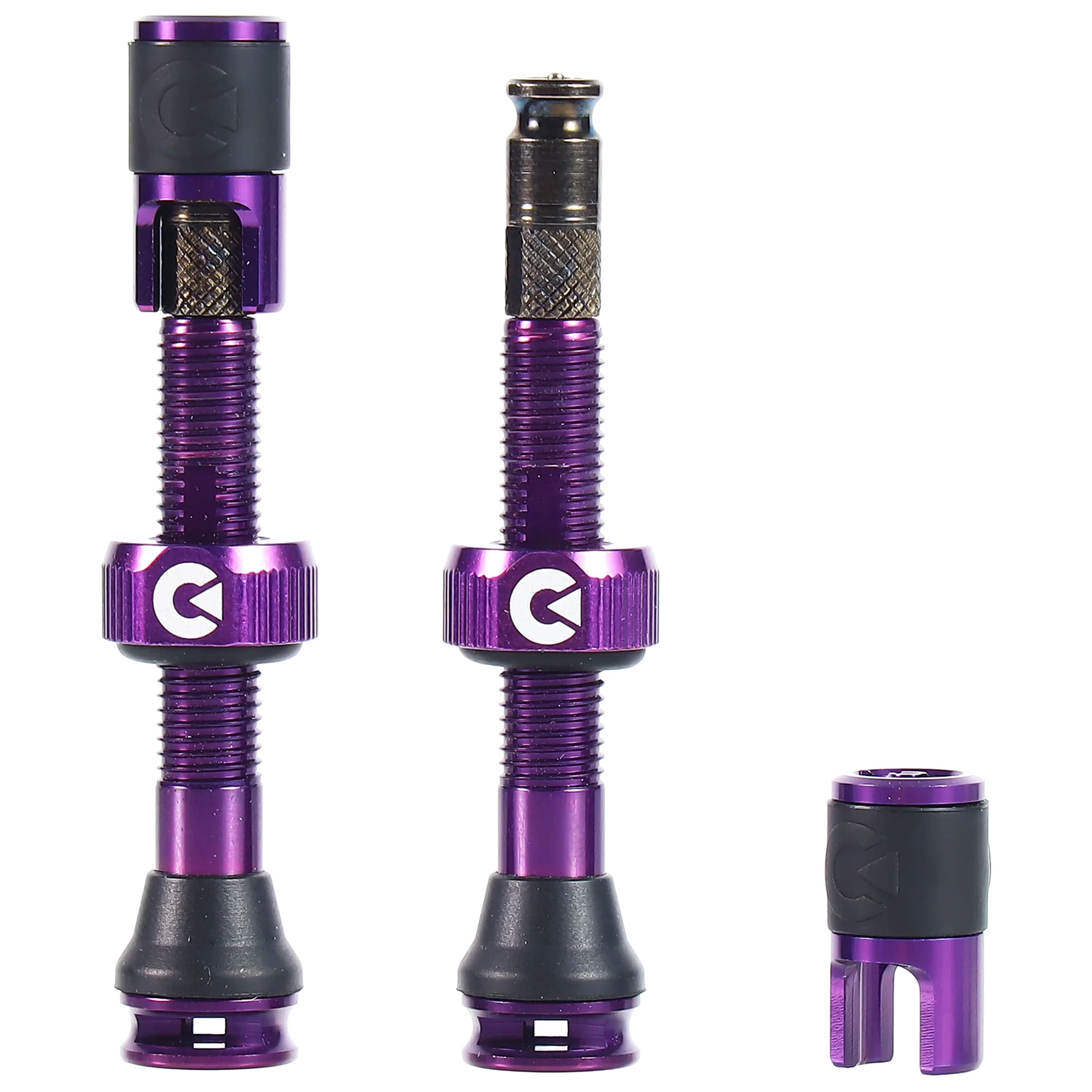 Clik Clik Tubeless Valve Set 40mm Clik Pair Cosmic Purp