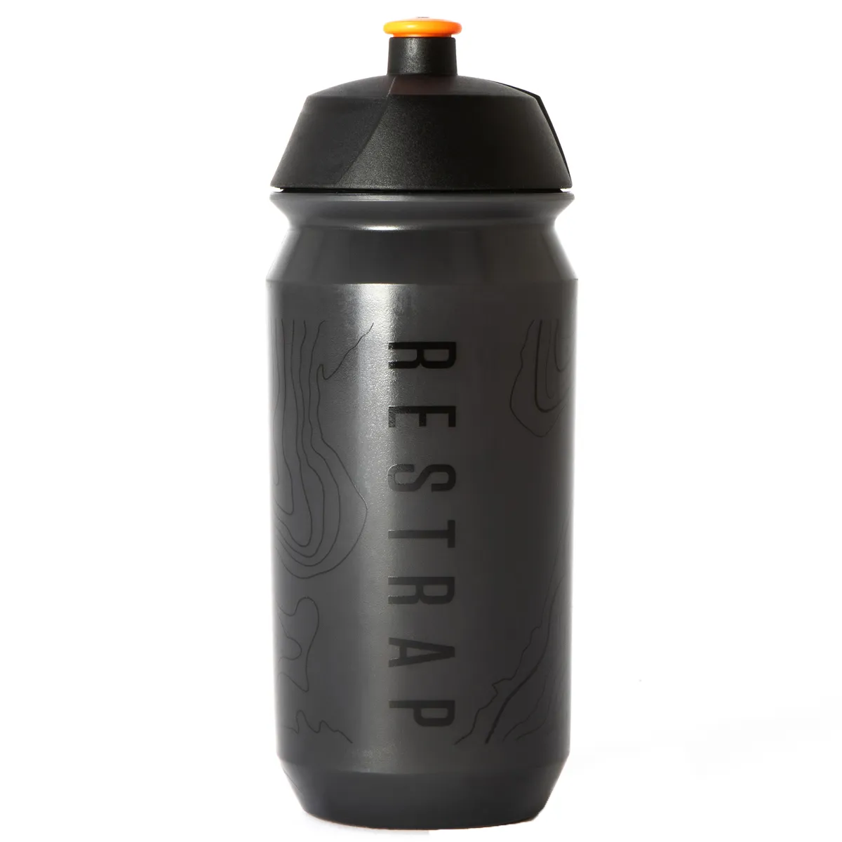 Restrap Contour Design Water Bottle - Smoke/Orange